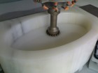 Bagni in marmo, prova rivestimento in laboratorio - SIRONI  MARMI  Monza