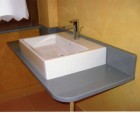 Top bagno in  Quarzo Carnia - SIRONI  MARMI  Monza