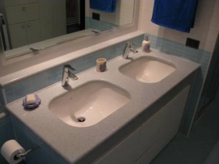 Top bagno in Quarzo Sky Stardust - SIRONI  MARMI  Monza